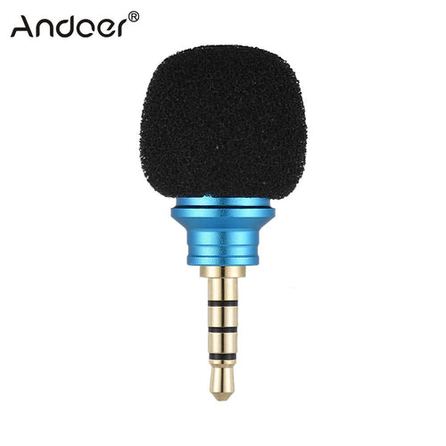 Andoer EY-610A Cellphone Smartphone Portable Mini Omni-Directional Mic Microphone for Recorder for iPhone 5 6 Samsung Huawei