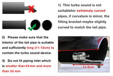 Load image into Gallery viewer, Turbo whistler for car exhaust pipe