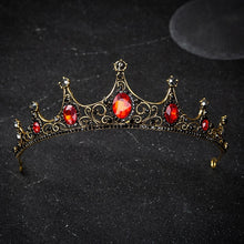 Load image into Gallery viewer, Elegant green crystal crown